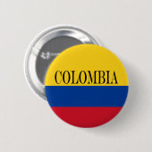 Badge Rond 5 Cm Drapeau Colombie - Bandera De Colombia (Devant & derrière)