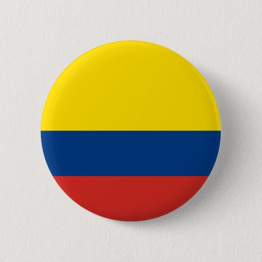 Badge Rond 5 Cm Drapeau colombien (Devant)