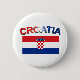 Badge Rond 5 Cm Drapeau croate 2