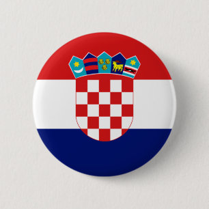 Badge Rond 5 Cm Drapeau croate - Trobojnica