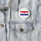 Badge Rond 5 Cm Drapeau Croatie (En situation)