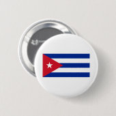 Badge Rond 5 Cm Drapeau Cuba (Devant & derrière)