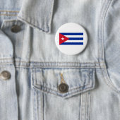 Badge Rond 5 Cm Drapeau Cuba (En situation)