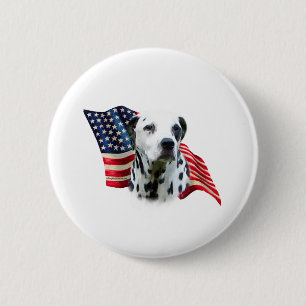 Badge Rond 5 Cm Drapeau dalmate