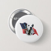 Badge Rond 5 Cm Drapeau dalmate (Devant & derrière)