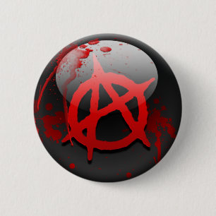 Badge Rond 5 Cm Drapeau d'anarchie