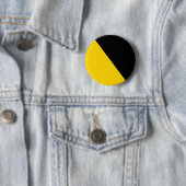 Badge Rond 5 Cm Drapeau d'Ancap Anarchocapitalist (En situation)