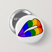 BADGE ROND 5 CM DRAPEAU D'ARC-EN-CIEL (Devant & derrière)