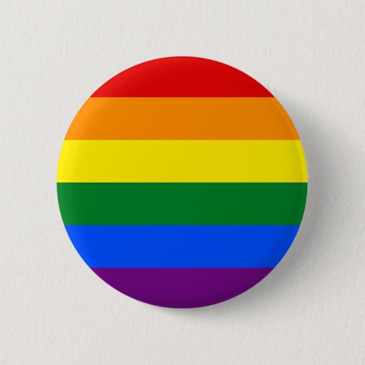 Badge Rond 5 Cm Drapeau d'arc-en-ciel de LGBT (Devant)