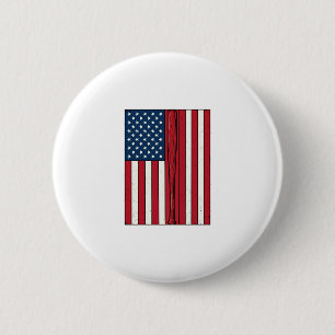 Badge Rond 5 Cm Drapeau de baseball en détresse design vectoriel v
