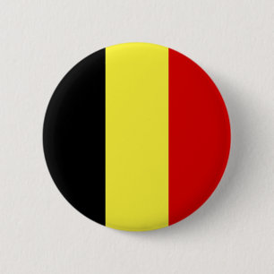 Badge Rond 5 Cm Drapeau de Belgique