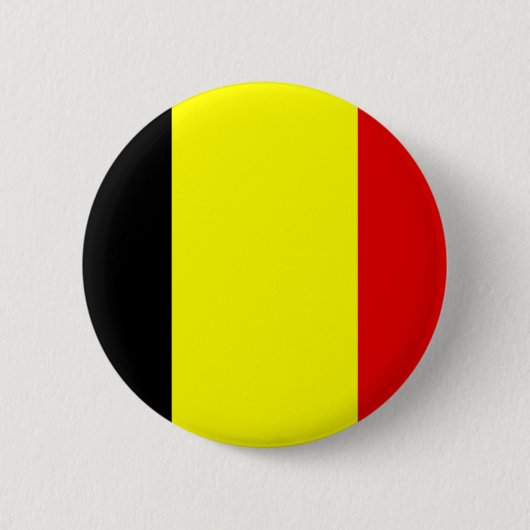 Badge Rond 5 Cm Drapeau de Belgique (Devant)