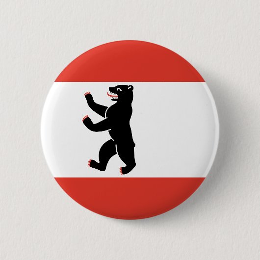 Badge Rond 5 Cm Drapeau de Berlin Bouton (Devant)