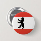 Badge Rond 5 Cm Drapeau de Berlin Bouton (Devant & derrière)