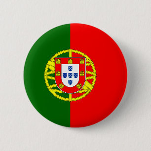 Badge Rond 5 Cm Drapeau de bouton du Portugal