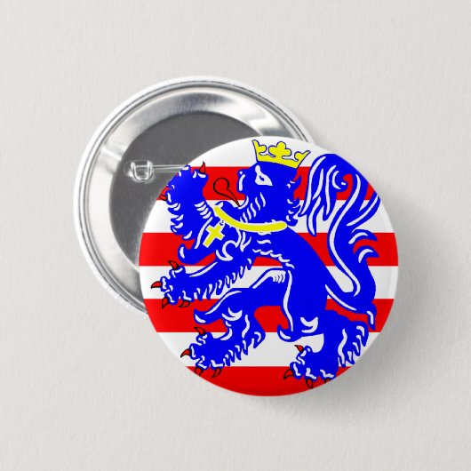Badge Rond 5 Cm Drapeau de Bruges (Devant & derrière)
