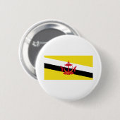 Badge Rond 5 Cm Drapeau de Brunei (Devant & derrière)
