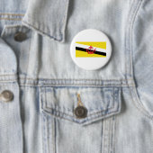 Badge Rond 5 Cm Drapeau de Brunei (En situation)