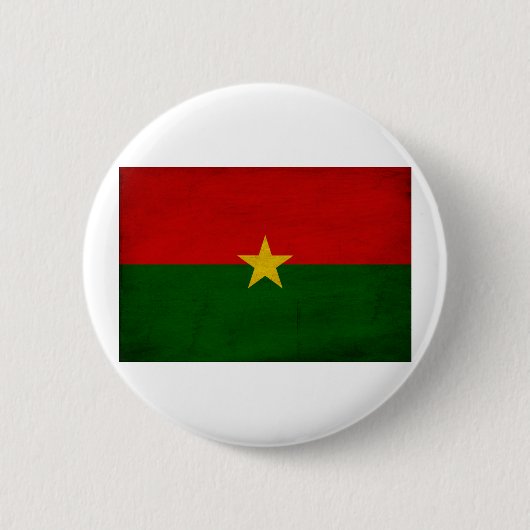 Badge Rond 5 Cm Drapeau de Burkina Faso (Devant)
