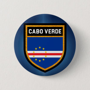 Badge Rond 5 Cm Drapeau de Cabo Verde