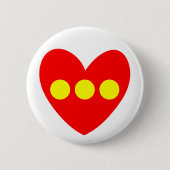 Badge Rond 5 Cm Drapeau de Christiania (Devant)