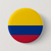 Badge Rond 5 Cm Drapeau de Colombie (Devant)