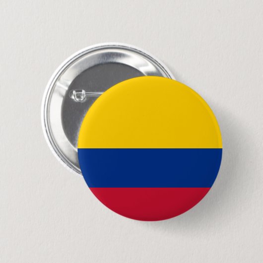 Badge Rond 5 Cm Drapeau de Colombie (Devant & derrière)