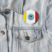 Badge Rond 5 Cm Drapeau de Columbus, Bouton Ohio (En situation)