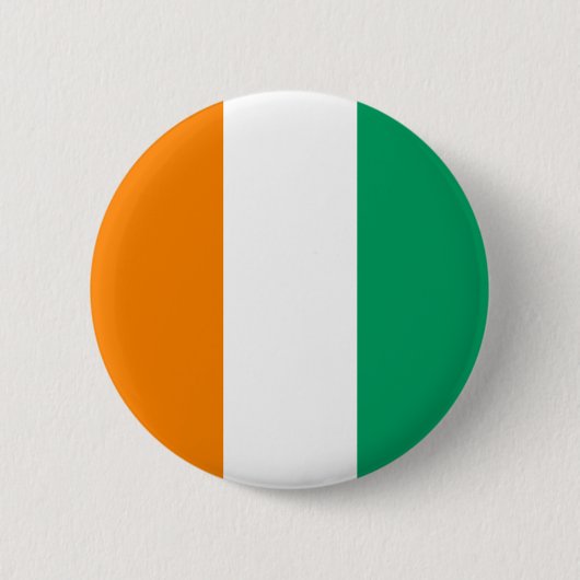 Badge Rond 5 Cm Drapeau de Côte d'Ivoire (Devant)