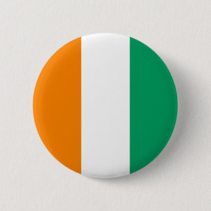 Badge Rond 5 Cm Drapeau de Côte d'Ivoire