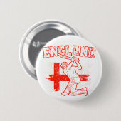 Badge Rond 5 Cm Drapeau de cricket Angleterre (Devant & derrière)