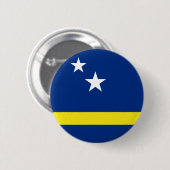 Badge Rond 5 Cm Drapeau de Curaçao (Devant & derrière)