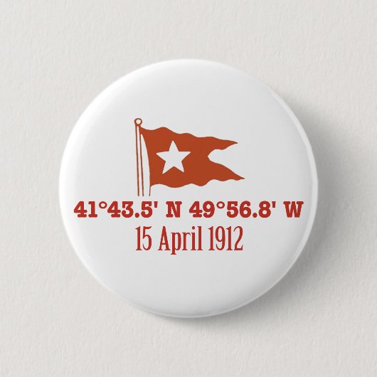 Badge Rond 5 Cm Drapeau de descente titanique d'étoile de (Devant)