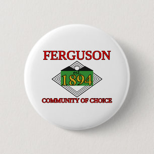 Badge Rond 5 Cm Drapeau de Ferguson, Missouri