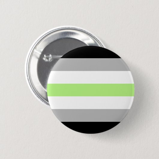 Badge Rond 5 Cm Drapeau de fierté agender (Devant & derrière)