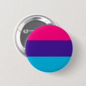 Badge Rond 5 Cm Drapeau de fierté androgyne (Devant & derrière)
