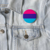 Badge Rond 5 Cm Drapeau de fierté androgyne (En situation)