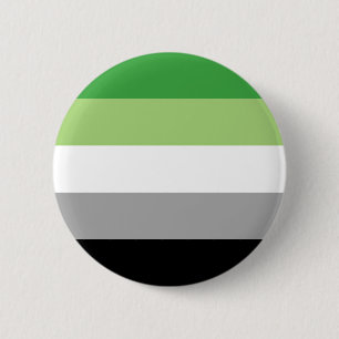 Badge Rond 5 Cm Drapeau de fierté aromantique LGBTQ