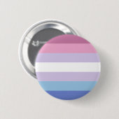 Badge Rond 5 Cm Drapeau de fierté bigendre (Devant & derrière)