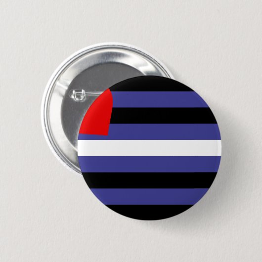 Badge Rond 5 Cm Drapeau de fierté cuir (Devant & derrière)
