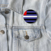 Badge Rond 5 Cm Drapeau de fierté cuir (En situation)