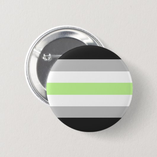 Badge Rond 5 Cm Drapeau de fierté d'Agender (Devant & derrière)