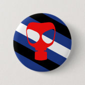 Badge Rond 5 Cm Drapeau de fierté de masque (Devant)