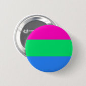 Badge Rond 5 Cm Drapeau de fierté de Polysexual (Devant & derrière)