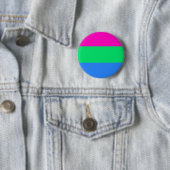 Badge Rond 5 Cm Drapeau de fierté de Polysexual (En situation)