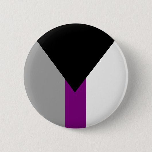 Badge Rond 5 Cm Drapeau de fierté demisexuelle (Devant)