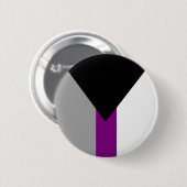 Badge Rond 5 Cm Drapeau de fierté demisexuelle (Devant & derrière)