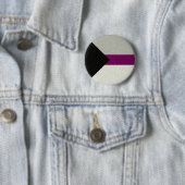 Badge Rond 5 Cm Drapeau de fierté désisexuel Design Arrière - plan (En situation)
