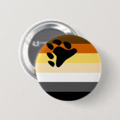 Badge Rond 5 Cm Drapeau de fierté d'ours (Devant & derrière)