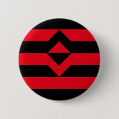Badge Rond 5 Cm Drapeau de fierté du poing (Devant)